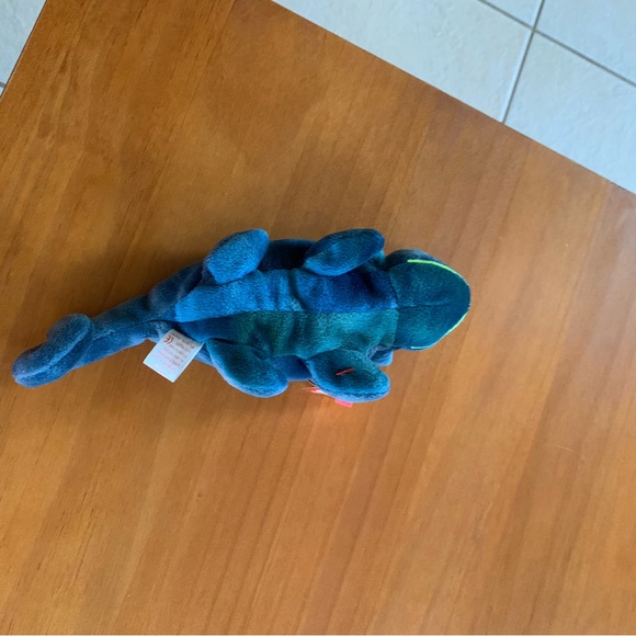 Vintage Rainbow chameleon Ty Beanie Baby stuffed animal - Picture 6 of 7